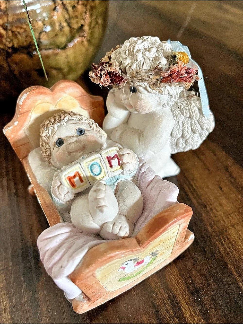 Precious Moments Mother's Helper Figurine Pink & White Fair